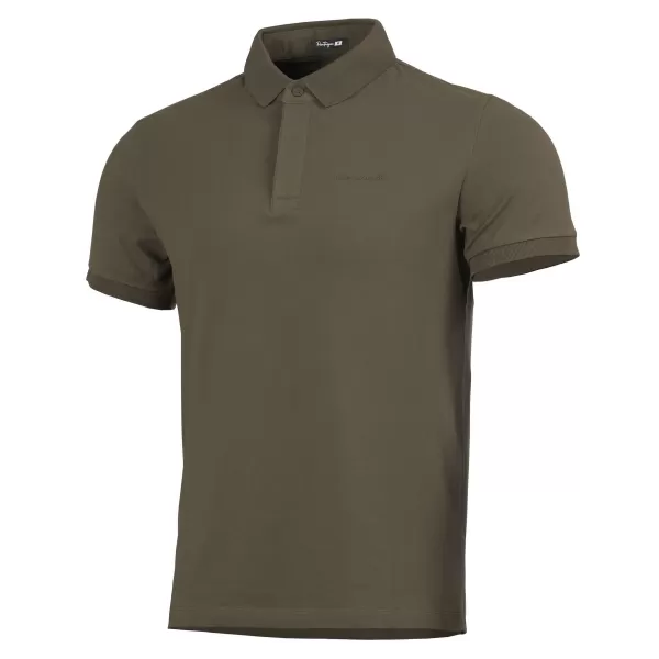  Moška majica s kratkimi rokavi z ovratnikom PENTAGON VALOR POLO SHIRT K09051 RJAVO SIVA 
