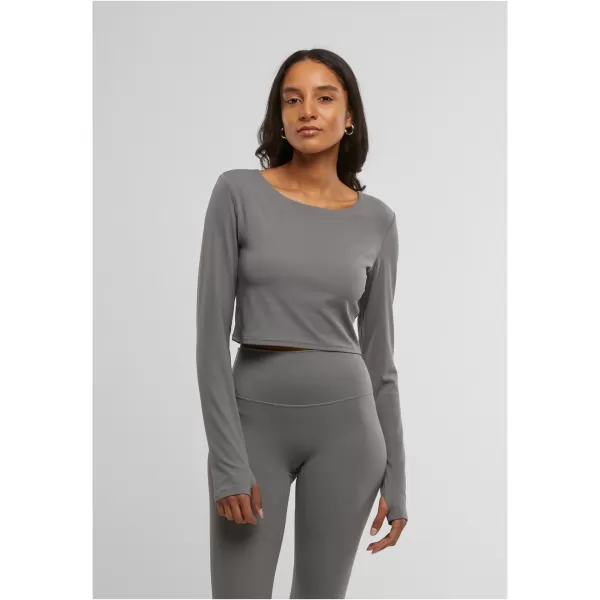  Ženska majica s kratkimi rokavi URBAN CLASSICS TB7807 SENIOR GREY 