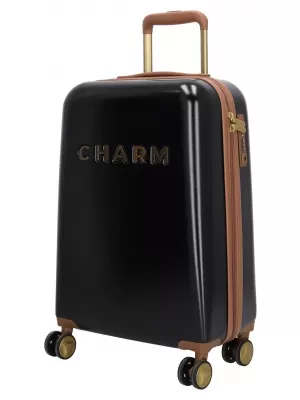 Kovček CHARM LONDON CAPETOWN S ČRNA