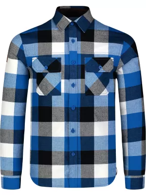 Flanelska majica NORDBLANC QUANTUM NBSSM8243 MODRO