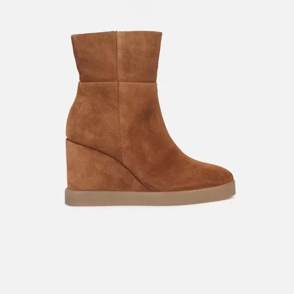  Ženski gležnjarji GEOX ELIDEA WEDGE RJAVA 