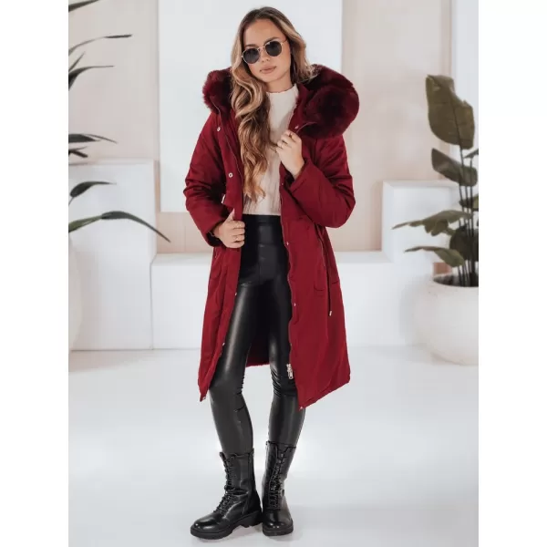  Ženska parka DSTREET TY5114 BORDO 