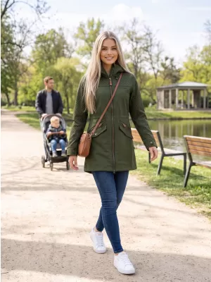 Ženska softshell jakna ALTISPORT GEMEE KAKI