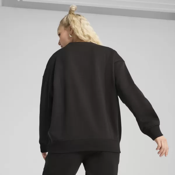  Damske trenirke PUMA ESS OVERSIZED CREW FL 68540001 PUMA ČRNA 