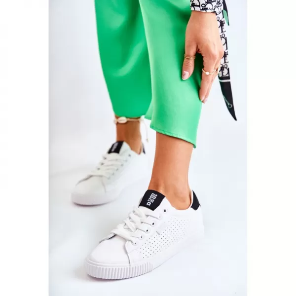  BIG STAR Ženske superge HH274071 WHITE/BLACK Big Star Shoes 