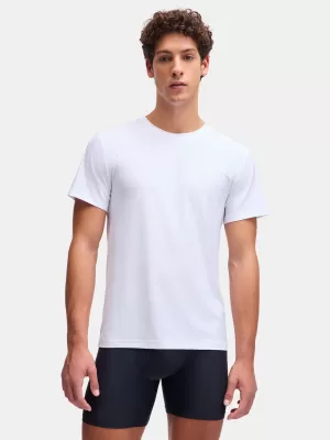 Moška majica s kratkimi rokavi UNDER ARMOUR M UA PERF TECH MESH CREW NECK-2PK 6007625-100 BELA
