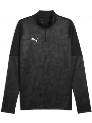 Moška jopica PUMA TEAMCUP TRAINING 1/4 ZIP TOP 659164_03 PUMA ČRNA/PUMA SREBRO