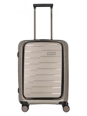 Kovček TRAVELITE AIR BASE 4W S FRONT POCKET ŠAMPANJEC