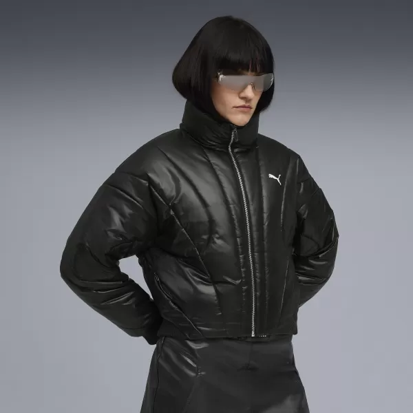  Ženska jakna PUMA DARE TO PUFFER JACKET 63217301 ČRNA PUMA 