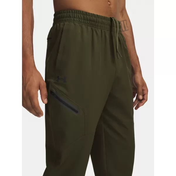  Moške trenirke UNDER ARMOUR UA UNSTOPPABLE WOVEN JOGGER 1388823-308 ZELENA 