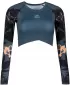 Ženski funkcionalni vrhunski kratki top ALTISPORT VOJ/ALW115TR04 TEMNO SIVA