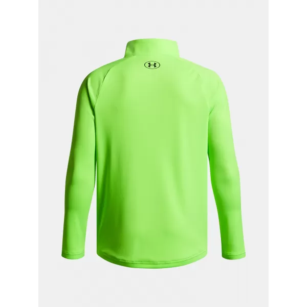  Fantovska majica s kratkimi rokavi UNDER ARMOUR UA TECH 2.0 1/2 ZIP 1363286-389 ZELENA 
