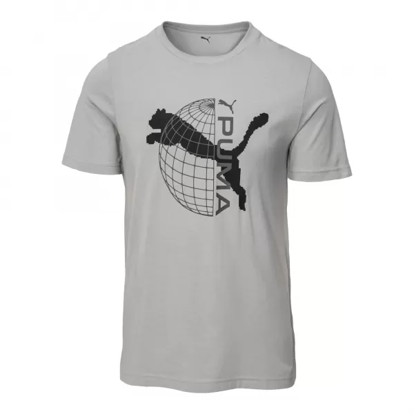  Srajca PUMA TECH GRAPHIC TEE 63219263 SIVI ODMEV 