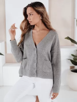 Dame Cardigan DSTREET MY2509 TEMNO SIVA