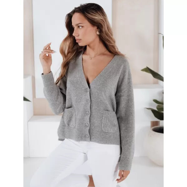  Dame Cardigan DSTREET MY2509 TEMNO SIVA 