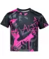 Otroška premium funkcionalna majica ALTISPORT VOJ/ALK076TR01 ČRNA/FLUO ROZA