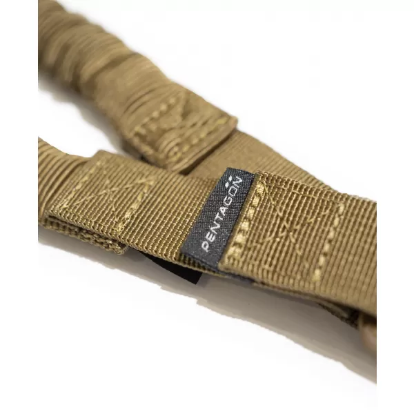  Taktični trak PENTAGON AMMA 2.0 RIFFLE SINGLE SLING K17074 RJAVO SIVA 