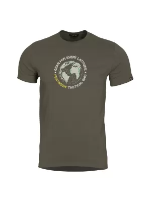 Majica s kratkimi rokavi PENTAGON GLOBE T-SHIRT K09055 RJAVO SIVA