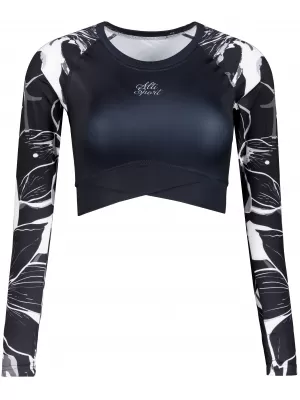 Ženski funkcionalni vrhunski kratki top ALTISPORT VOJ/ALW114TR04 ČRNA