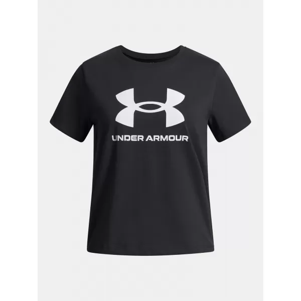  Dekliška majica s kratkimi rokavi UNDER ARMOUR UA BIG LOGO SS 1389756-001 ČRNA 