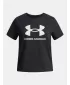 Dekliška majica s kratkimi rokavi UNDER ARMOUR UA BIG LOGO SS 1389756-001 ČRNA