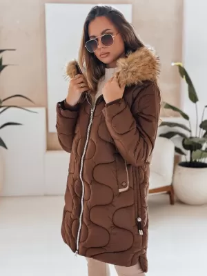 Ženska jakna DSTREET TY4936 RJAVA