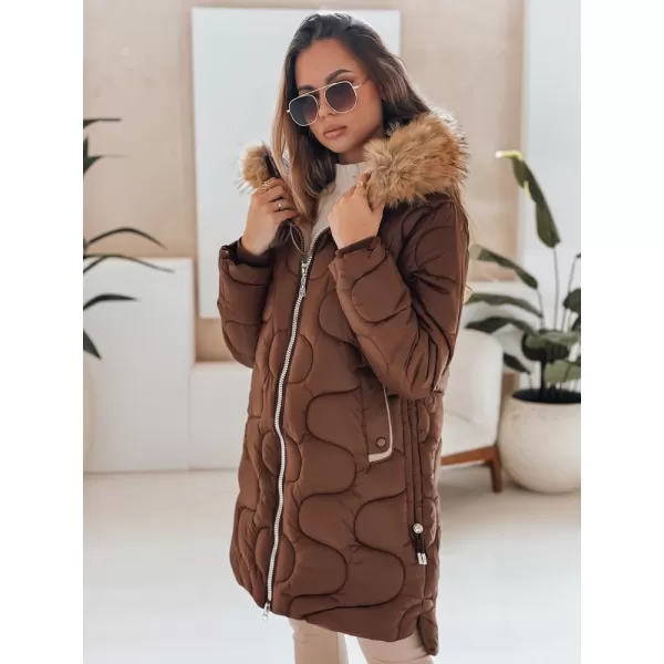  Ženska jakna DSTREET TY4936 RJAVA 