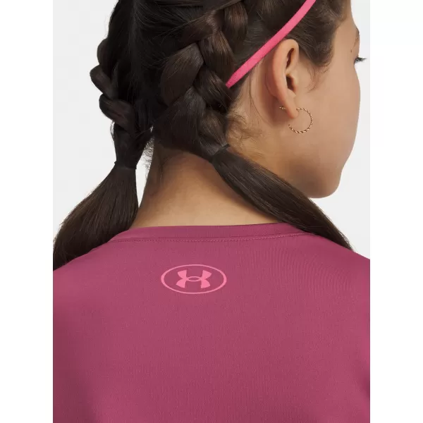  Dekliška majica s kratkimi rokavi UNDER ARMOUR TECH VARSITY GRAPHIC SS 6007917-659 RDEČA 