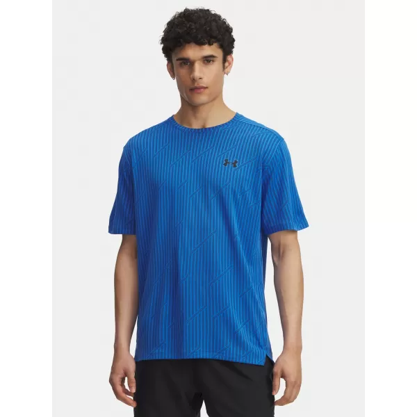  Moška majica s kratkimi rokavi UNDER ARMOUR UA TECH VENT JACQUARD MODRA 
