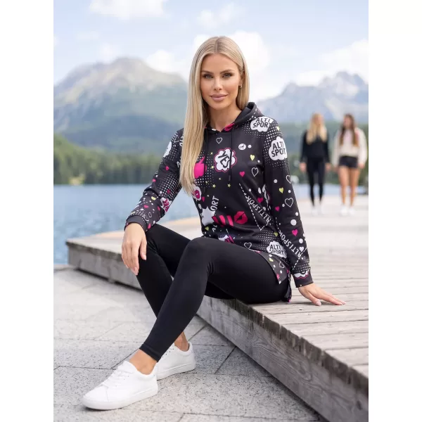  Damske trenirke ALTISPORT GITA ČRN 