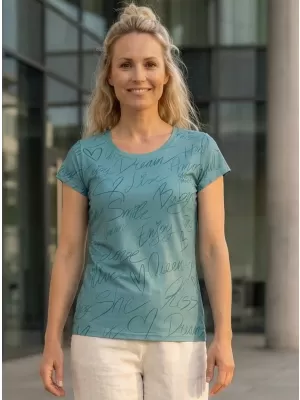 Vrhunska ženska majica za prosti čas ALTISPORT VOJ/ALW084TR06 ZELENA