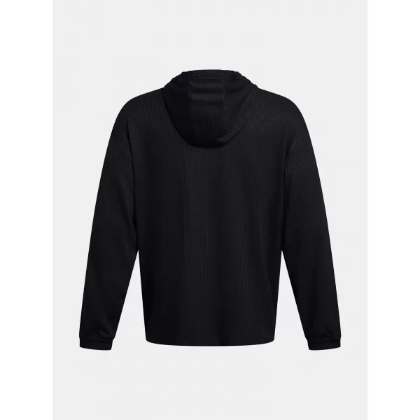  Moški pulover UNDER ARMOUR UA RIVAL WAFFLE HOODIE 1383108-001 ČRNA 