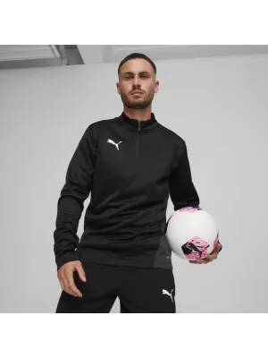 Srajca PUMA TEAMGOAL TRAINING 1/4 ZIP TO 658629_03 PUMA ČRNA/BELA/TEMNO SIVA