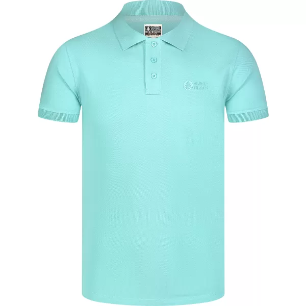  Moška T -majica z ovratnikom NORDBLANC ETERNITY NBSMT8166 SVETLO MODRA 