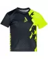 Otroška premium funkcionalna majica ALTISPORT VOJ/ALM112TR01 ČRNO-FLUO RUMENA