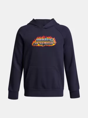 Fantovski pulover UNDER ARMOUR UA RIVAL FLC FLAMIN WDMRK HD 6003781-403 MODRA