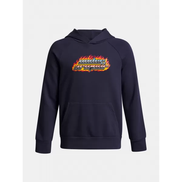  Fantovski pulover UNDER ARMOUR UA RIVAL FLC FLAMIN WDMRK HD 6003781-403 MODRA 