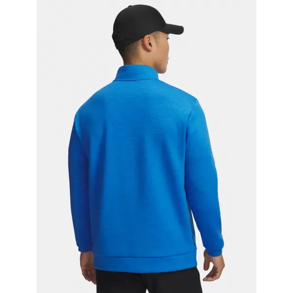  Moški pulover UNDER ARMOUR UA DRIVE MIDLAYER PULLOVER 1387124-402 MODRA 