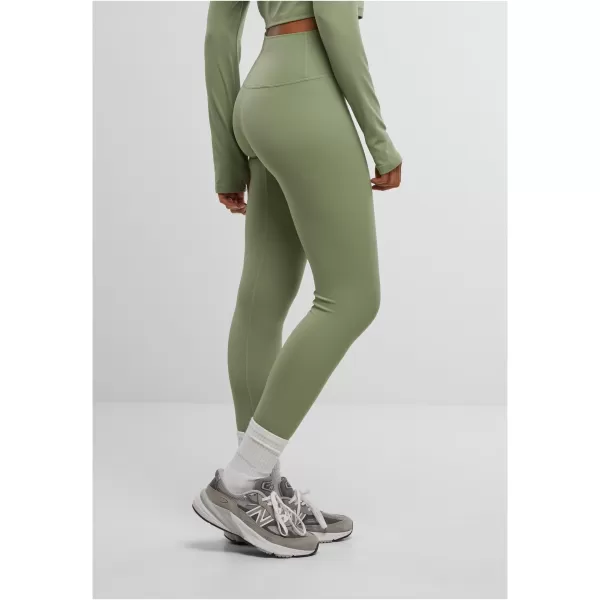 Ženske hlače URBAN CLASSICS TB7804 MATCHA ZELENA 