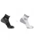 Nogavice SALOMON AERO ANKLE 2-PACK BELA/ČRNA