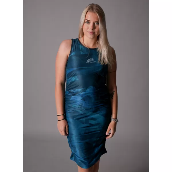  Ženska premium obleka ALTISPORT VOJ/ALW096SAT03 KEROZIN 