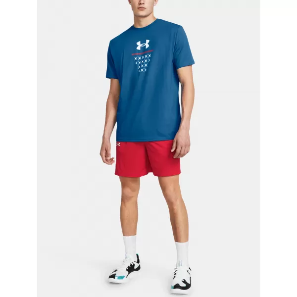  Moške kratke hlače UNDER ARMOUR UA BASELINE SHORT 1383389-600 RDEČA 