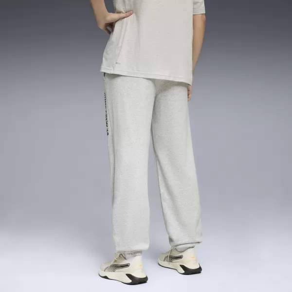  Moške trenirke PUMA M GRAPHIC FRENCH TERRY JOGGER 52770304 SVETLO SIVO VRESJE 