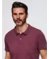 Moška T -majica z ovratnikom OMBRE OM-POWS-0142 MAROON