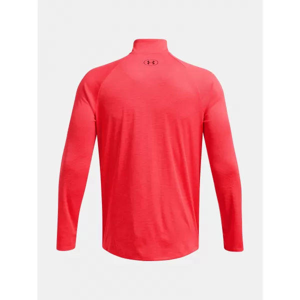  Moška majica s kratkimi rokavi UNDER ARMOUR UA TECH TEXTURED 1/2 ZIP RDEČA 