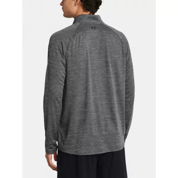  Moška majica s kratkimi rokavi UNDER ARMOUR UA TECH TEXTURED 1/2 ZIP 1382797-025 SIVA 