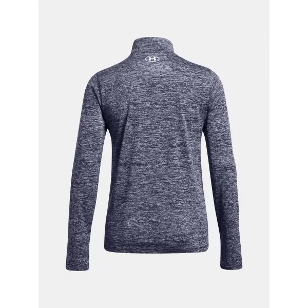  Ženska majica s kratkimi rokavi UNDER ARMOUR TECH 1/2 ZIP- TWIST 1384225-410 MODRA 