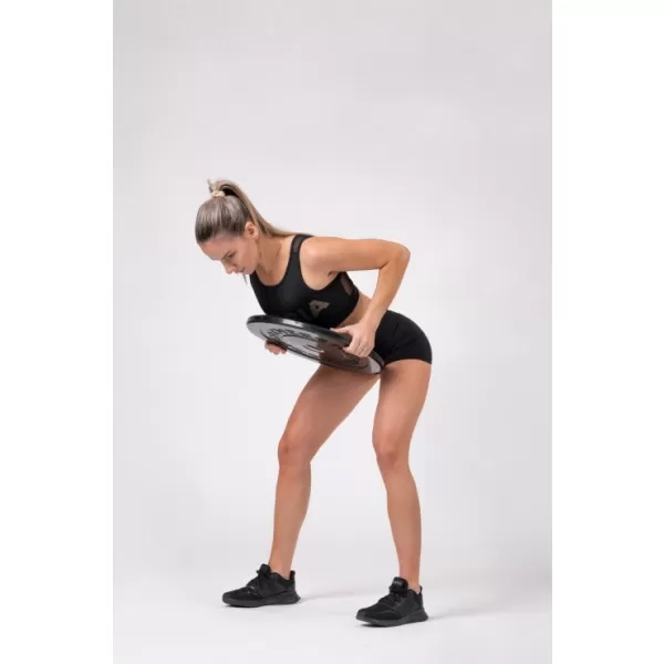  Zlati mrežasti mini top 830 BLACK Nebbia 