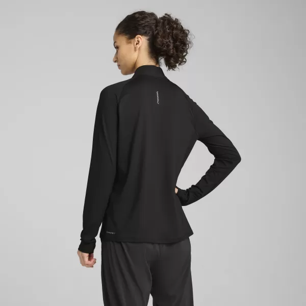  Srajca PUMA W RUN VELOCITY CLOUDSPUN 1/4 ZIP 52665001 PUMA ČRNA 