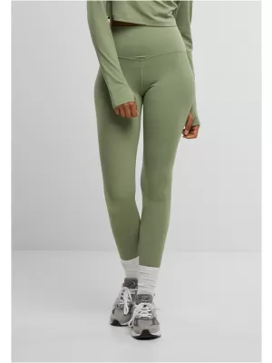 Ženske hlače URBAN CLASSICS TB7804 MATCHA ZELENA